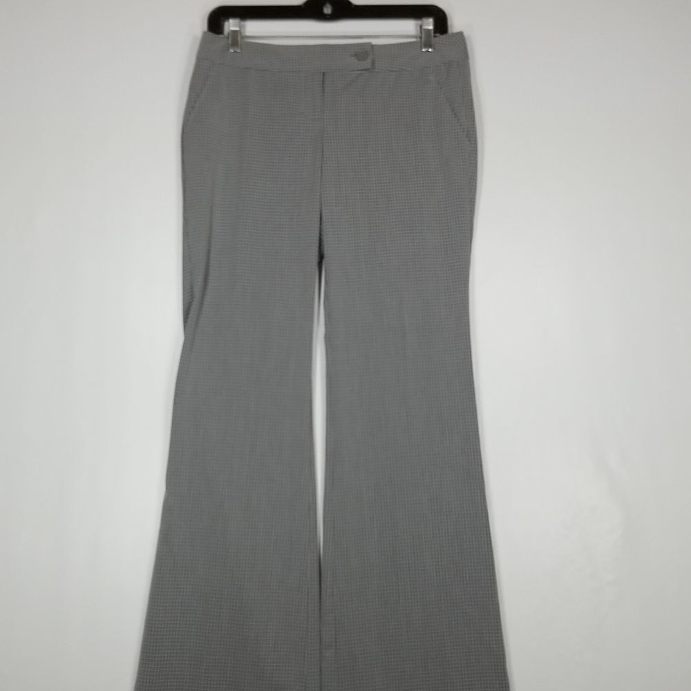 Body by Victoria Pants Women's Size 4 The Kate Fit Tall Grey Black White Plaid
